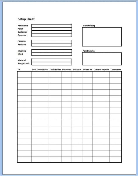 book machining and tool cnc|cnc machining setup sheet.